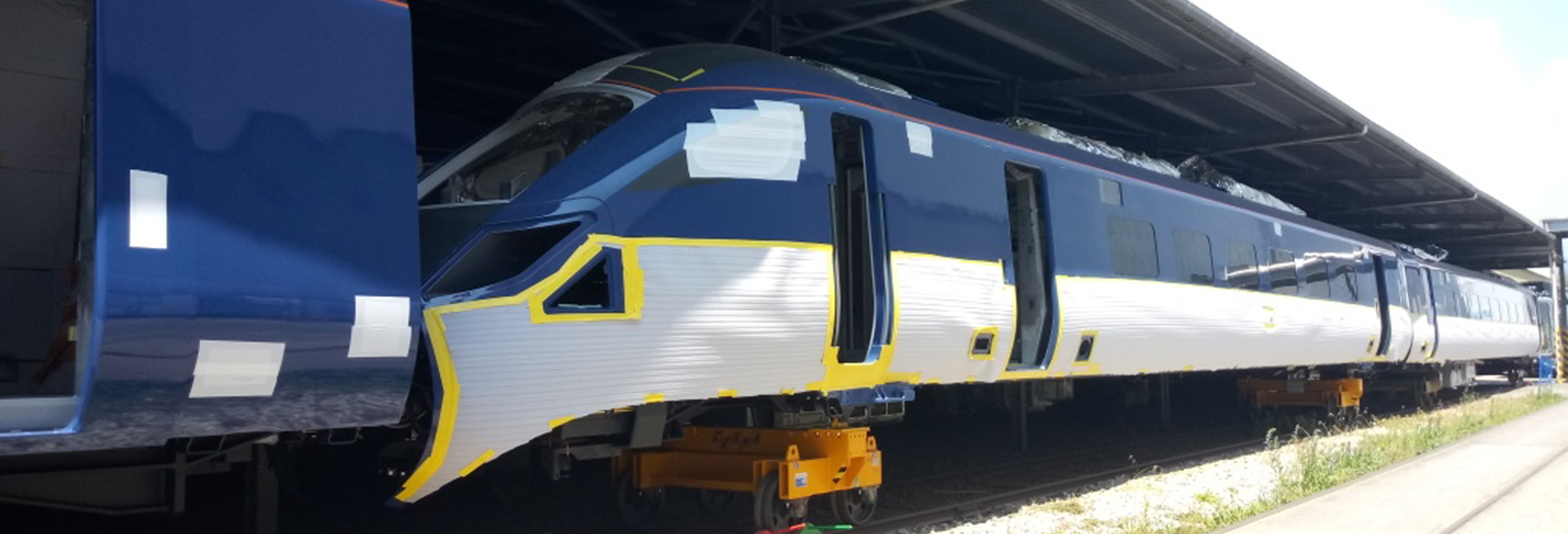 Hull Trains' new trains in Pistoia, Italy