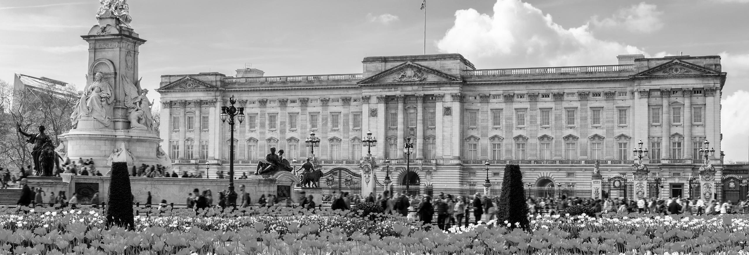 Buckingham Palace greyscale