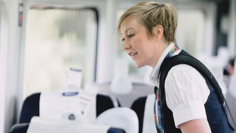 Hull Trains attentive on board staff