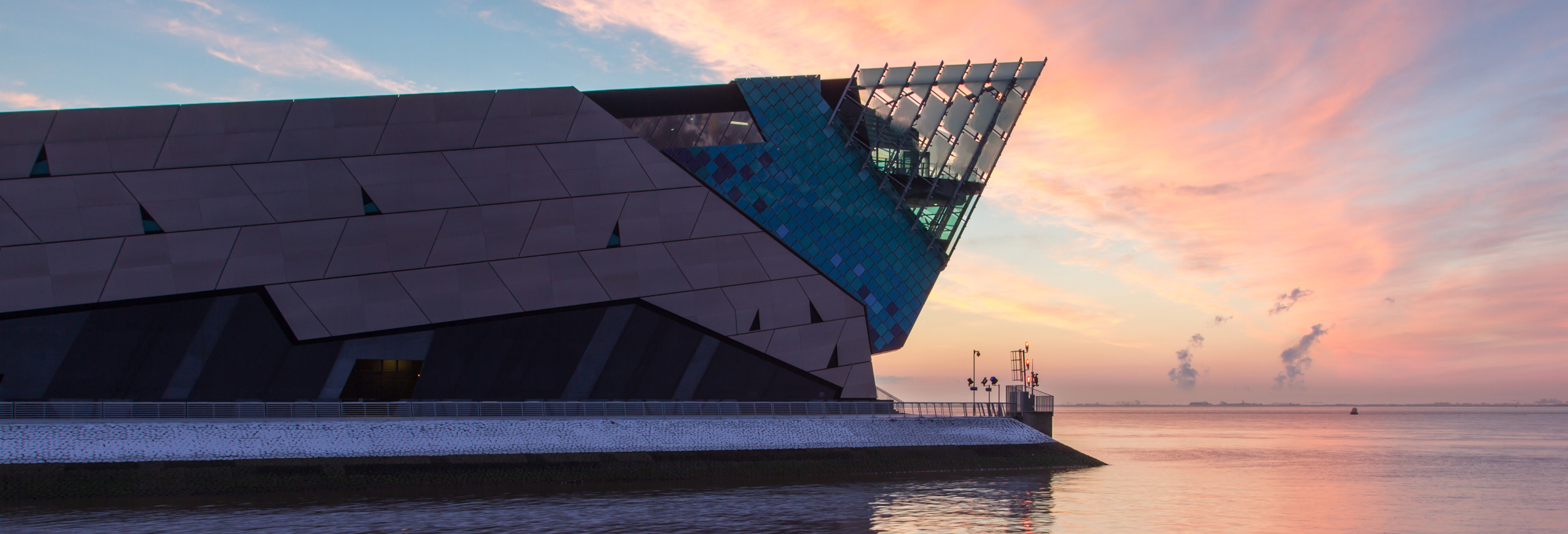 The Deep in Hull during sunset