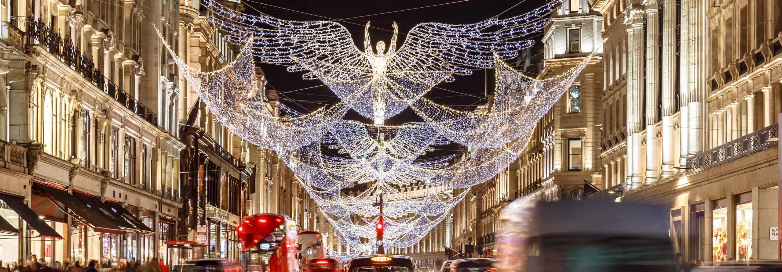 Christmas in London Regent Street Angel Lights