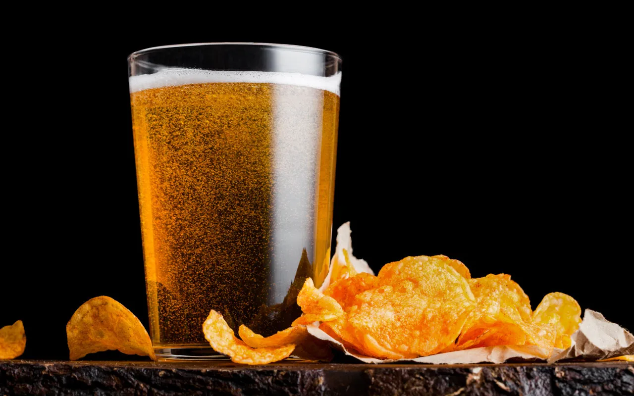 lager crisps