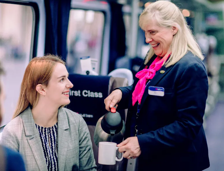 On board Hull Trains