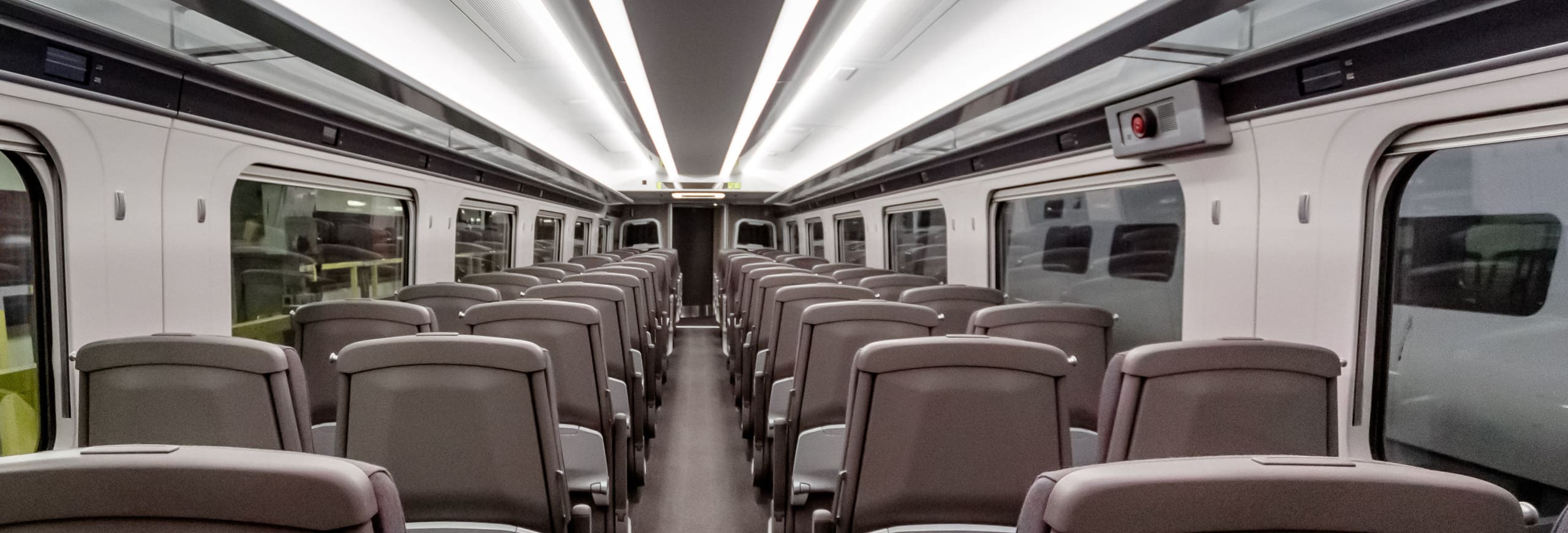 Example of new Hitachi train interior