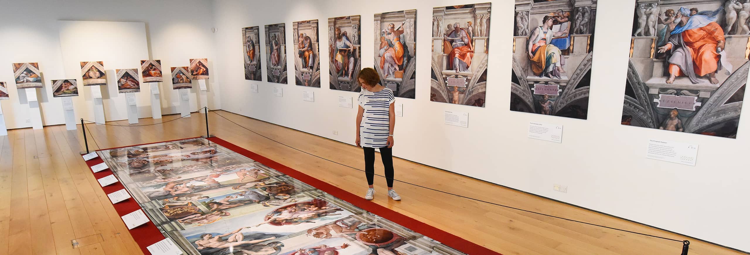 Leading local businesses are supporting the Sistine Chapel exhibition at Hull Minster, enabling church leaders to make it free to visitors. This picture shows part of the exhibition when it opened recently in Winchester. Picture: Solent News & Photo Agency.