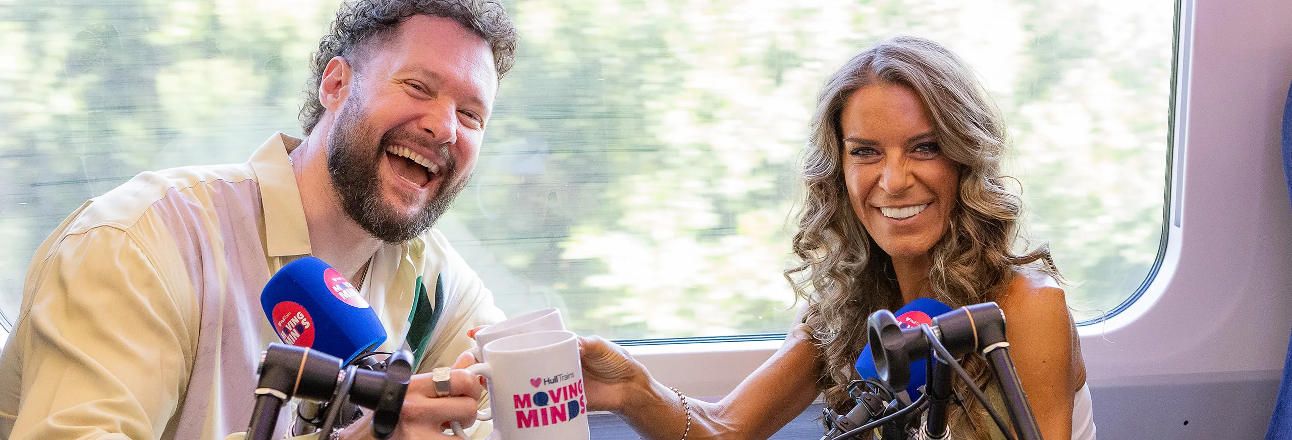Calum Scott and Gemma Oaten on the Hull Trains Moving Minds podcast