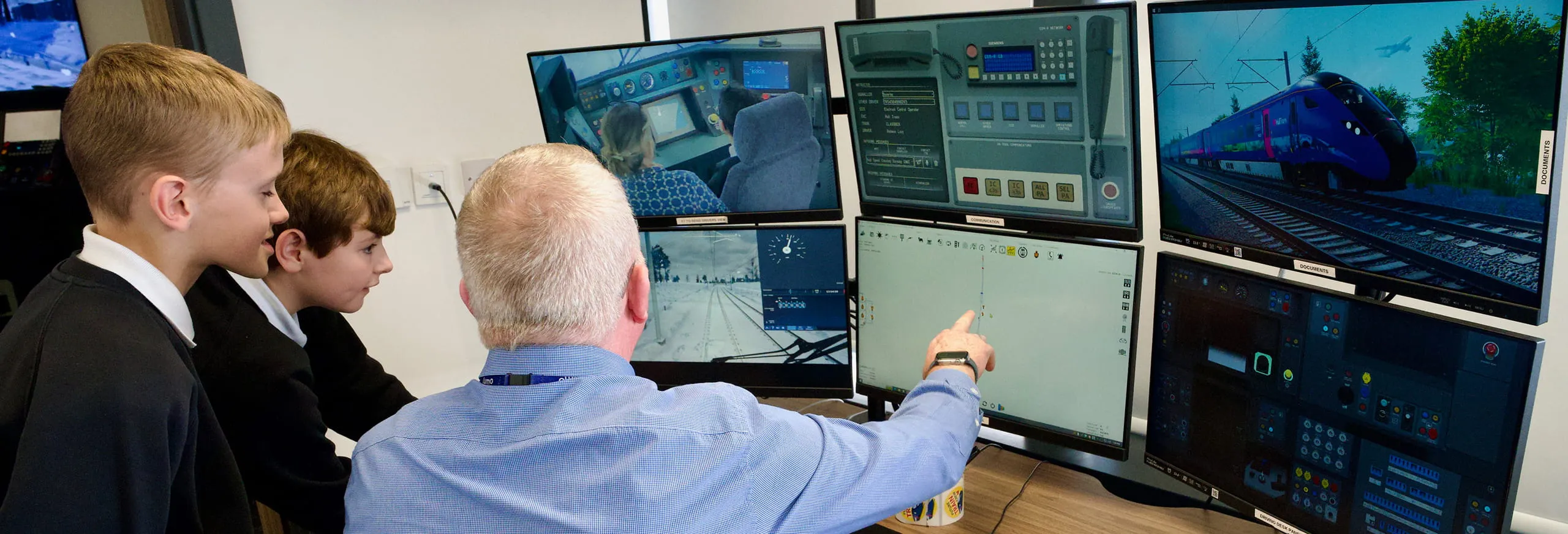 Two pupils at the Hull Trains Learning and Development Academy