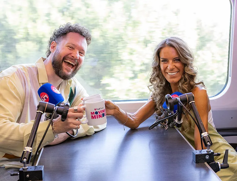 Calum Scott and Gemma Oaten on the Hull Trains Moving Minds podcast