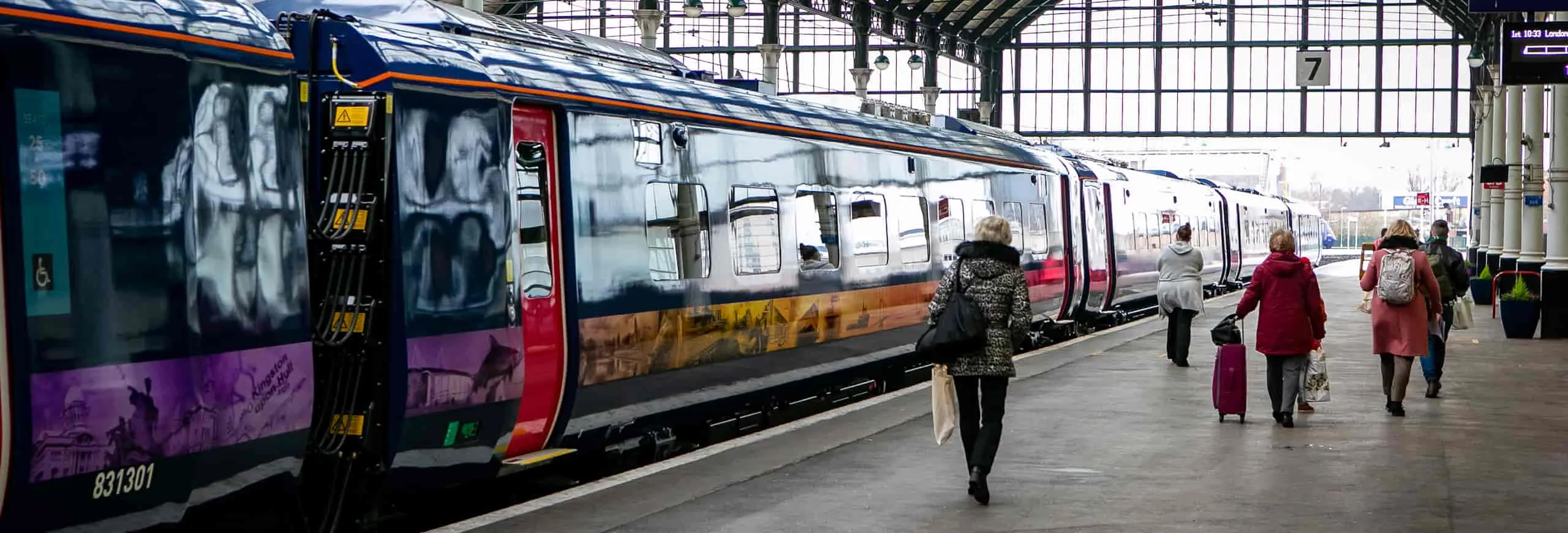 Hull Trains Paragon passengers boarding at Hull station