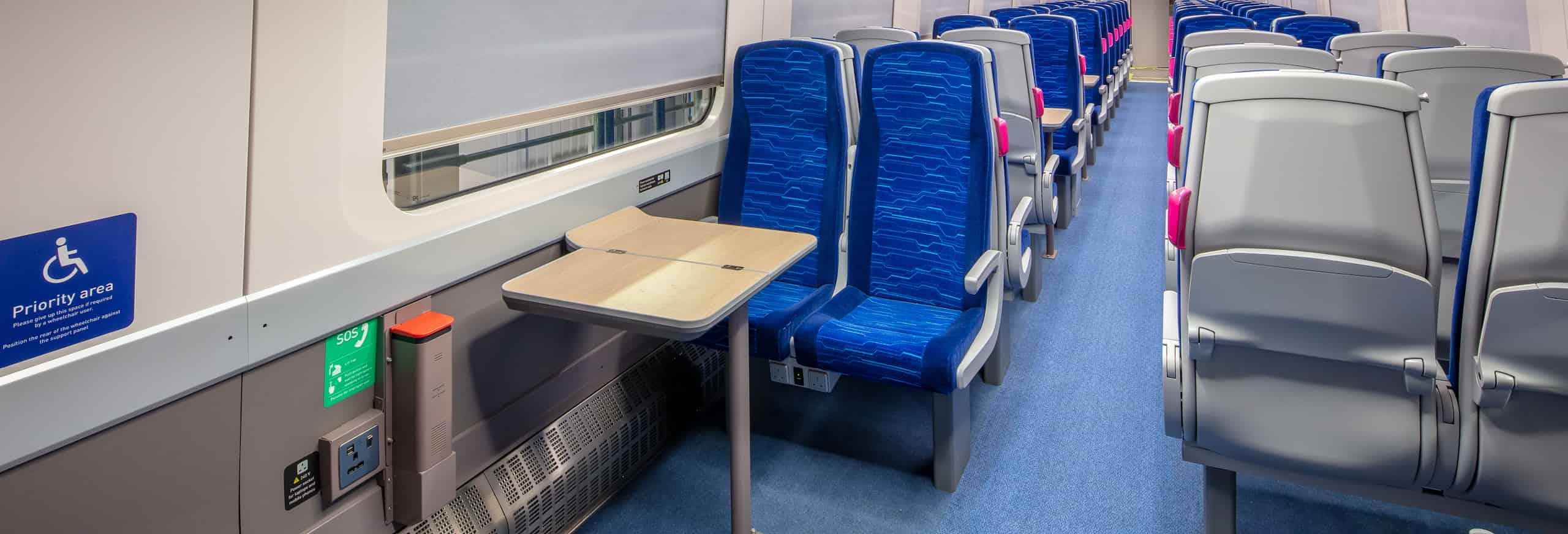 Hull Trains Paragon standard class accessible area