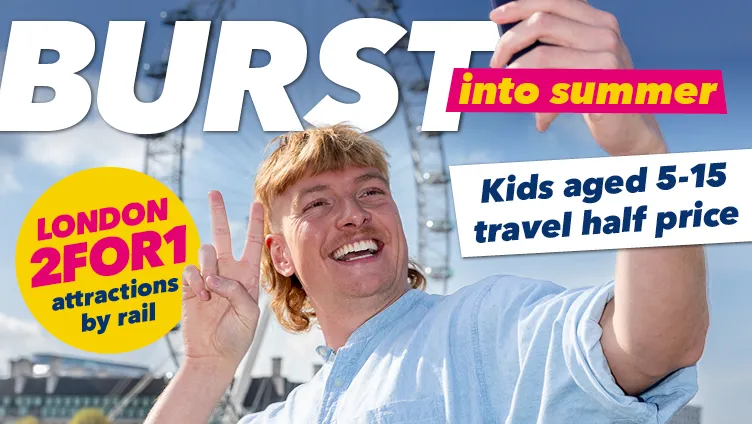 Burst into Summer with Hull Trains and get 2FOR1 London attraction entry