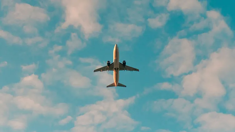 Airplane in the sky