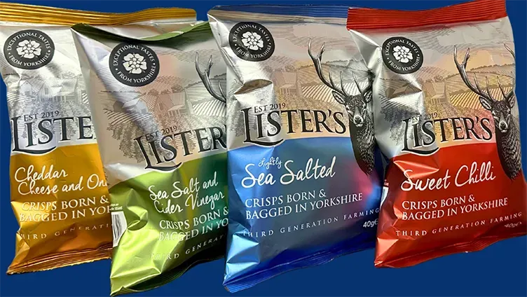Listers Crisps flavours available onboard Hull Trains services