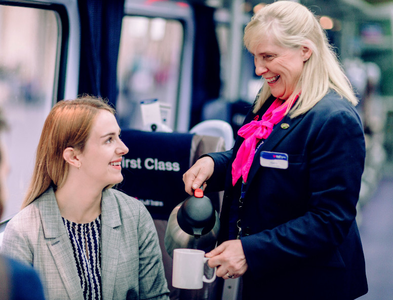 On board Hull Trains