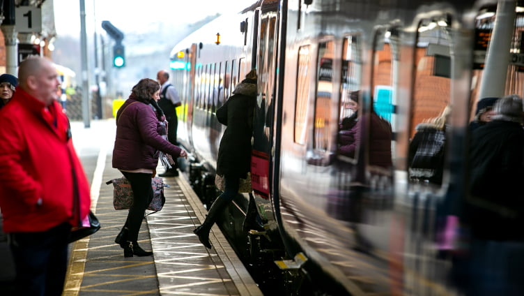 Hull Trains Paragon Passengers Boarding